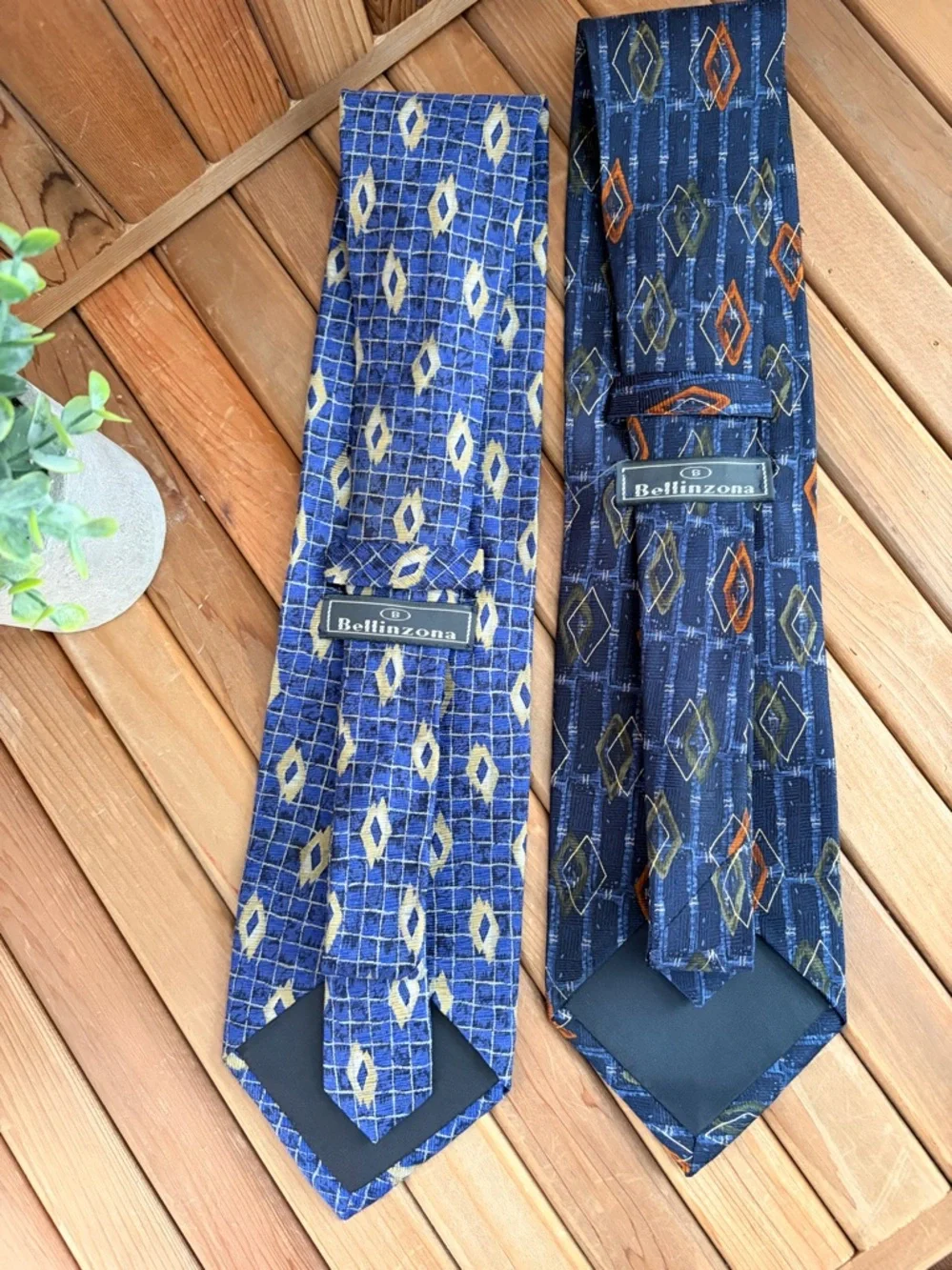 Bellinzona Vintage Silk Tie Bundle Geometric Y2K Menswear